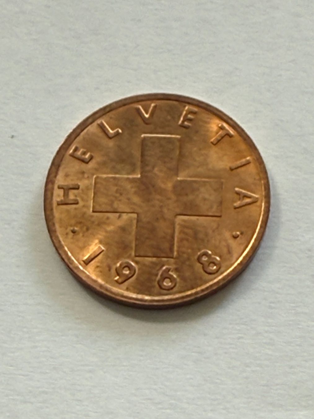 Toutes les monnaies: 2 Rappen 1968 – D'occasion à Saas-Fee par edy_z6q9 1