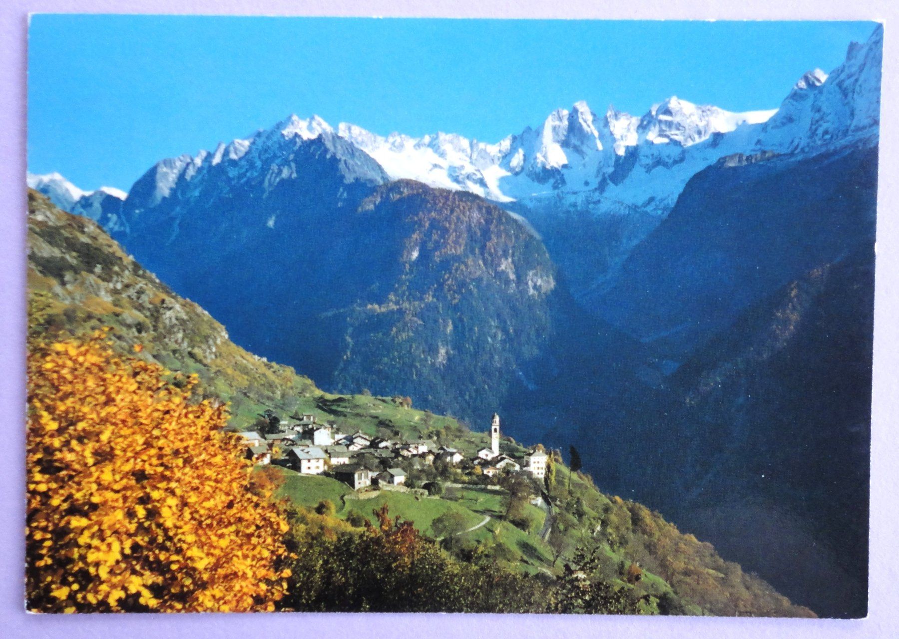 Cartoline postali: Soglio im Bergell, 1088 m ü.M. – Usato da Fétigny venduto da Billy2miny