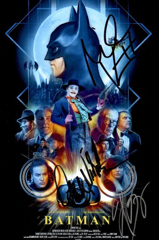 Autografi: BATMAN Michael KEATON Kim BASINGER Jack NICHOLSON / AUTOGR. – Usato da Egg b. Zürich venduto da Dbunny