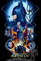 BATMAN Michael KEATON Kim BASINGER Jack NICHOLSON / AUTOGR.