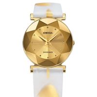 🇨🇭 Damenuhr ®Jowissa Swissmade Gold Weiss Ø30.5mm 3ATM NEU