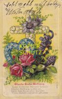 Glaube, Liebe, Hoffnung (Prägedruck-Litho) /ay