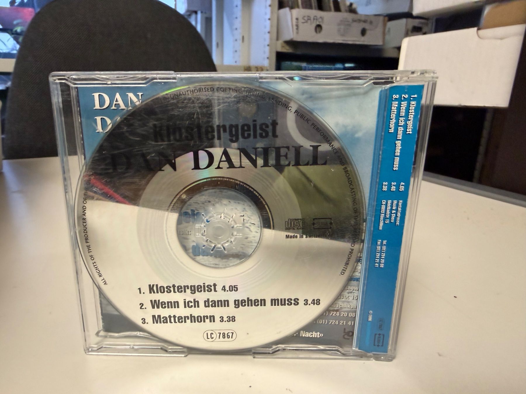 CD: Dan Daniell - Klostergeist - HB21B – Usato da Küsnacht ZH venduto da Jazztilldawn 2