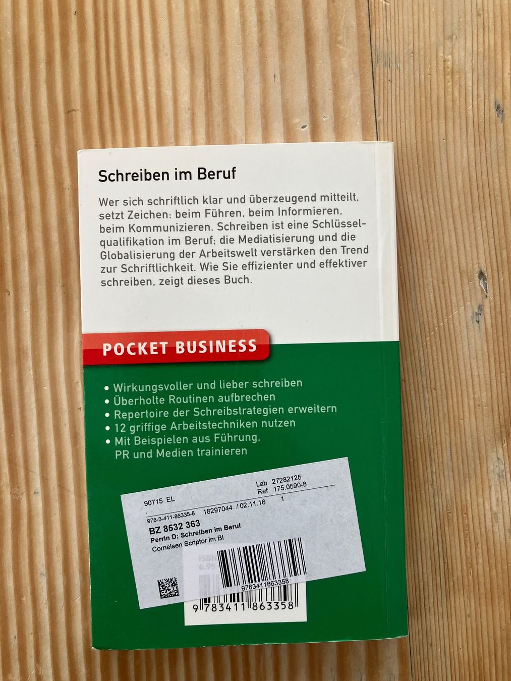 Bücher: Buch Schreiben im Beruf – Gebraucht aus Winterthur von Streisel 1