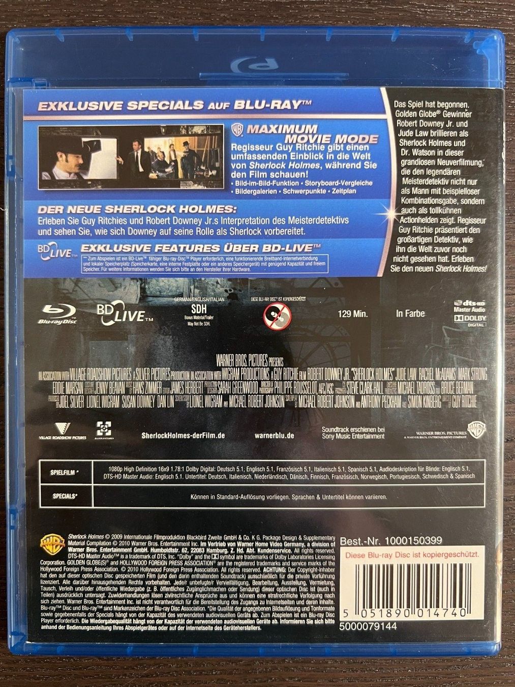 Tutti i DVDs: Sherlock Holmes – Usato da Zürich venduto da Blu-ray_ZH 1