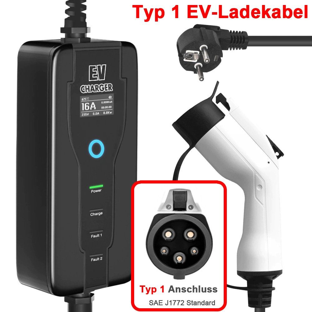Caricabatterie: E-Auto Tragbare EV-Ladekabel 16A J1772 Typ 1 – Nuovo e nell'imballaggio originale da Malans GR venduto da BUYBEST-Schweiz