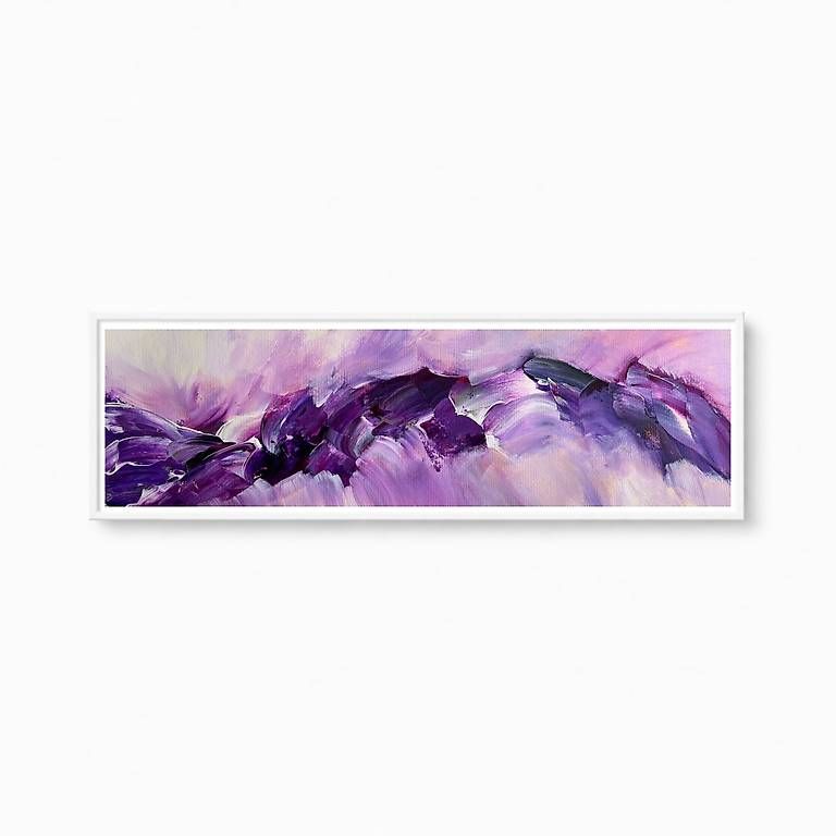 Dipinti: Acrylbild 60x20cm violett – Nuovo e nell'imballaggio originale da Urdorf venduto da manuela4