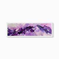 Acrylbild 60x20cm violett