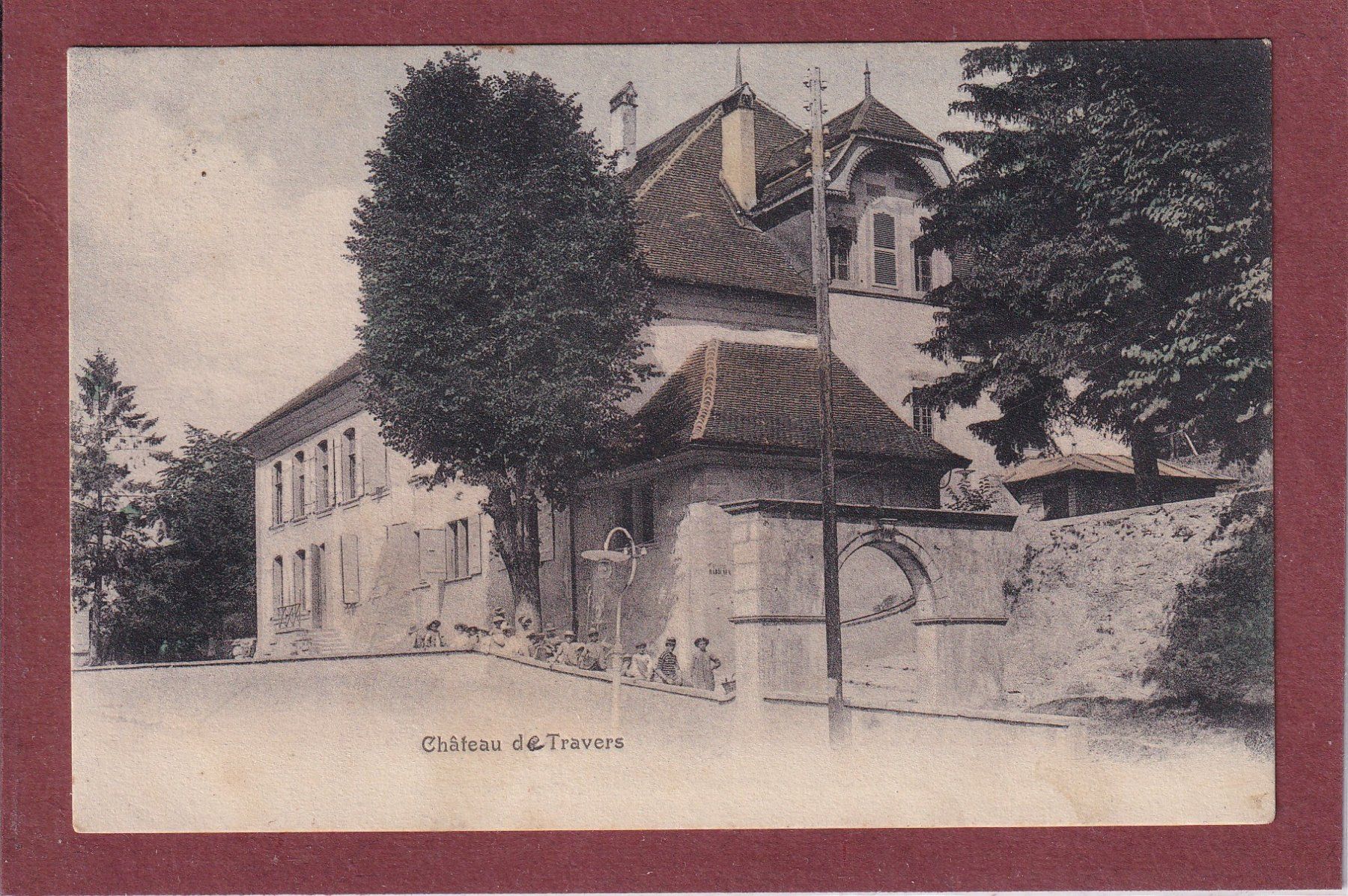 Cartes postales: Travers - Château - 1906 – D'occasion à Orvin par Pyaeschli