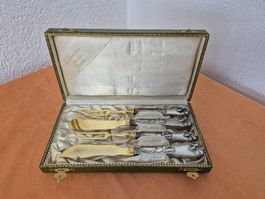 Jugendstil Vorlegebesteck, Silber, Sauter, Basel, Top!