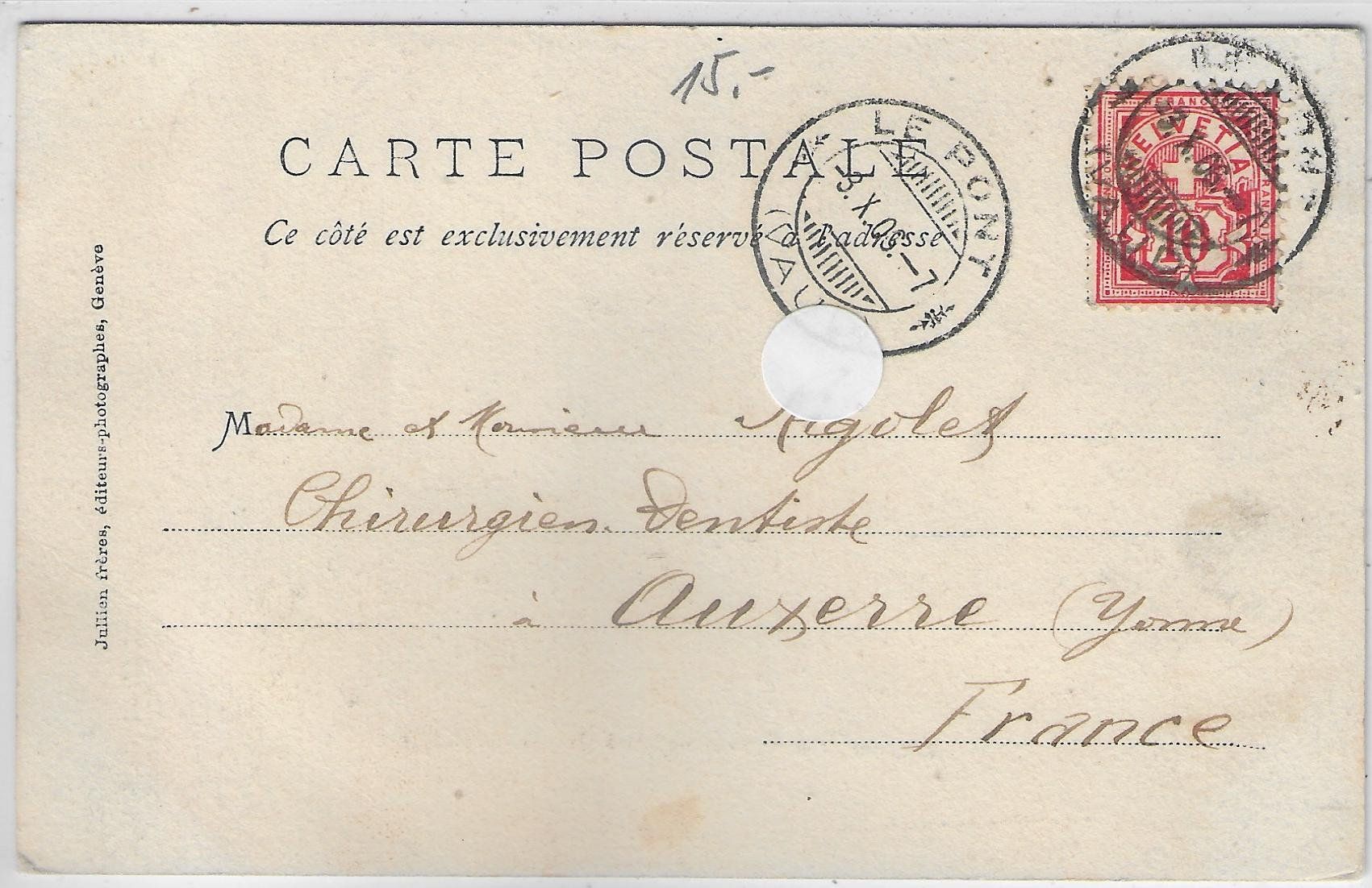 Cartoline postali: Le Pont vu des Charbonnieres – Usato da Ettingen venduto da Kartenplanet 1