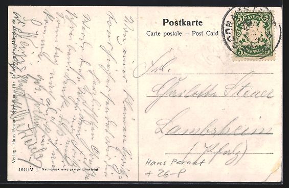 Ansichtskarten: sign. Hans Pernat: Godramstein, Panorama – Gebraucht aus Berlin von bartko-reher 1