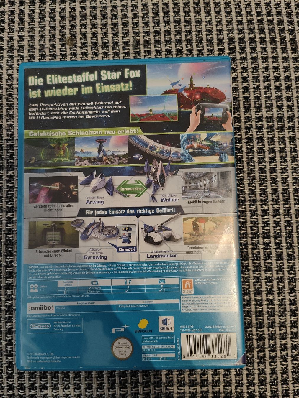 Spiele: Star Fox Zero – Gebraucht aus Liestal von bebbi1989 1