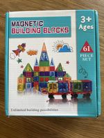 Magnetische Bausteine 61 Teile unrestauriert