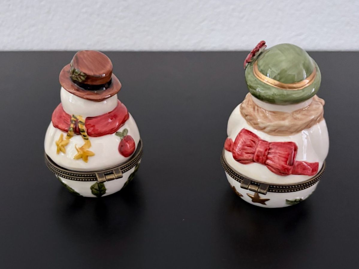 Villeroy & Boch Figuren: Villeroy & Boch Schneemann Dose 2 Stück – Gebraucht aus Birr von Jamonline 2