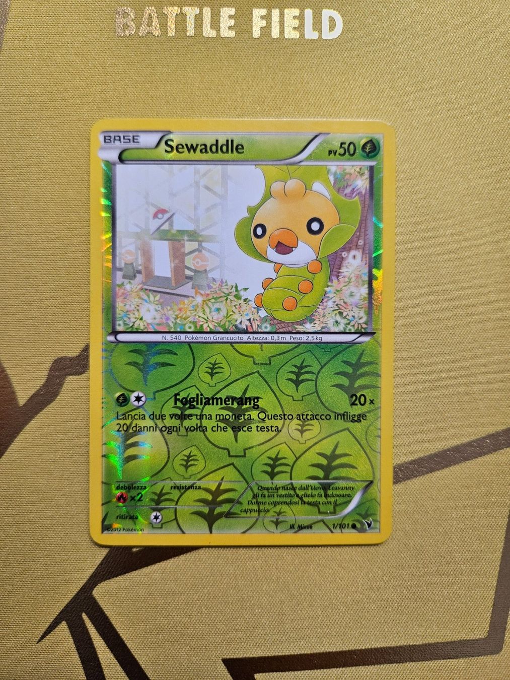Pokémon Carte collezionabili: Noble Victories - Sewaddle – Usato da Bellinzona venduto da Pokemarco