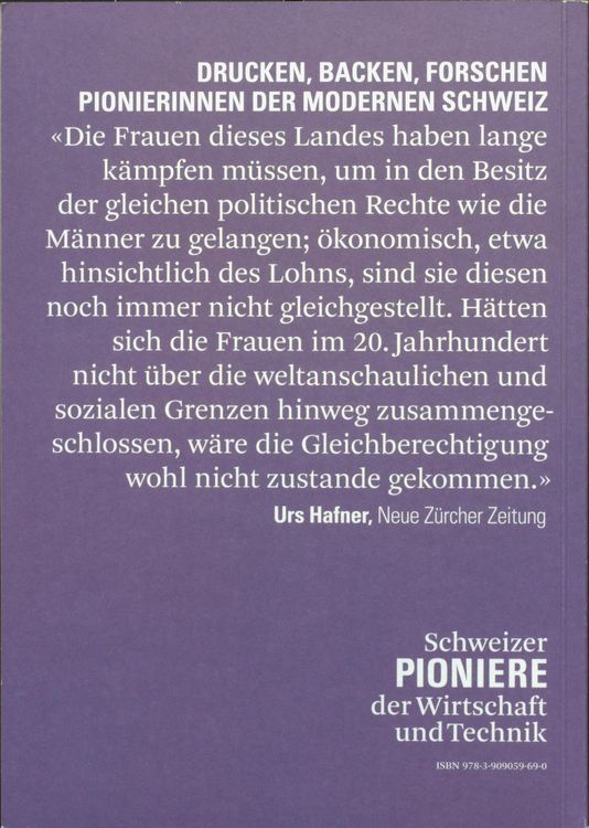 Pionierinnen Der Modernen Schweiz,Wirtschaft, Technik | Kaufen Auf Ricardo