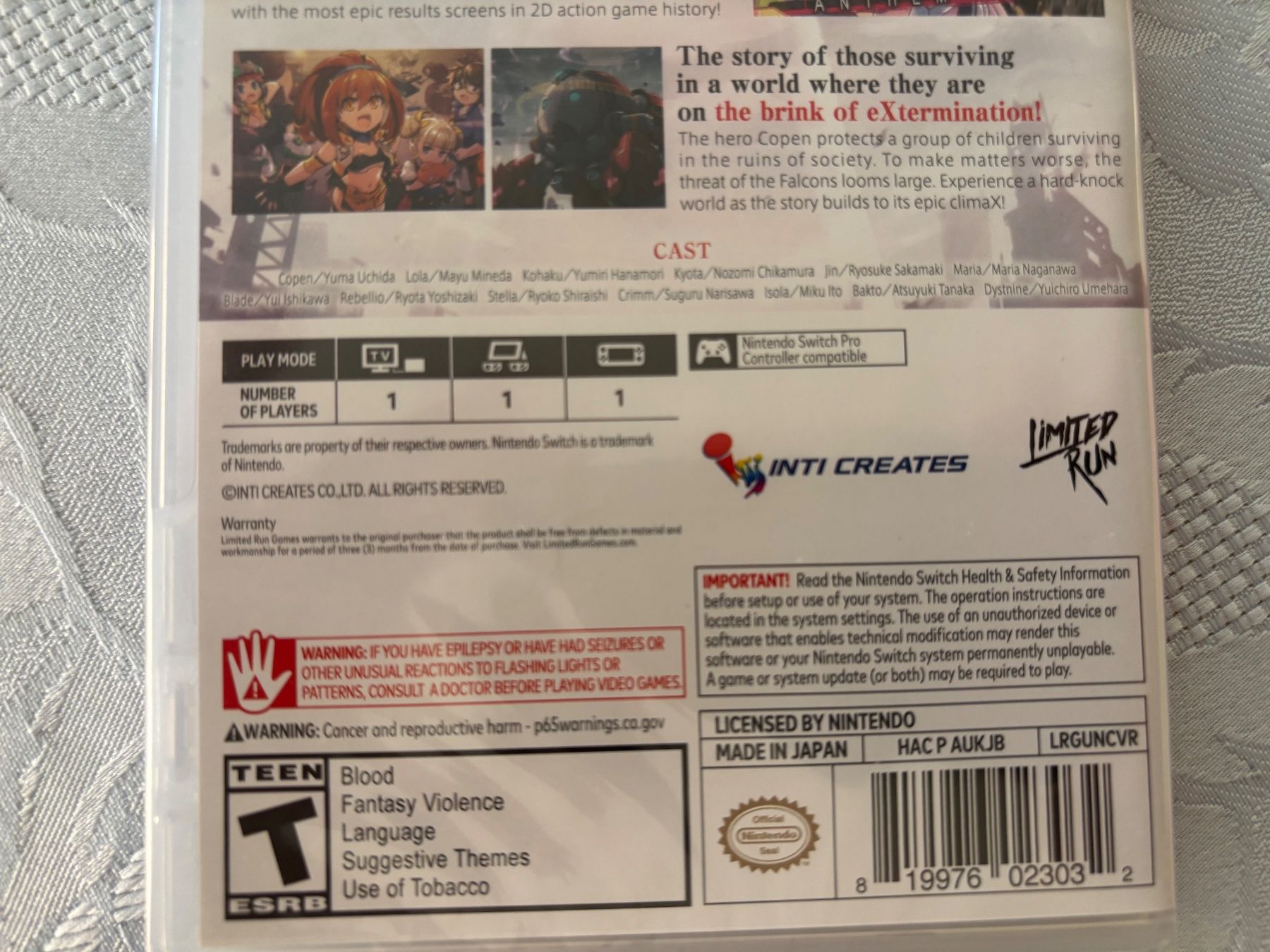 Jeux: Gunvolt Chronicles Luminous Avenger IX (NEU) – Neuf avec emballage d'origine à Frenkendorf par Fionchen 2