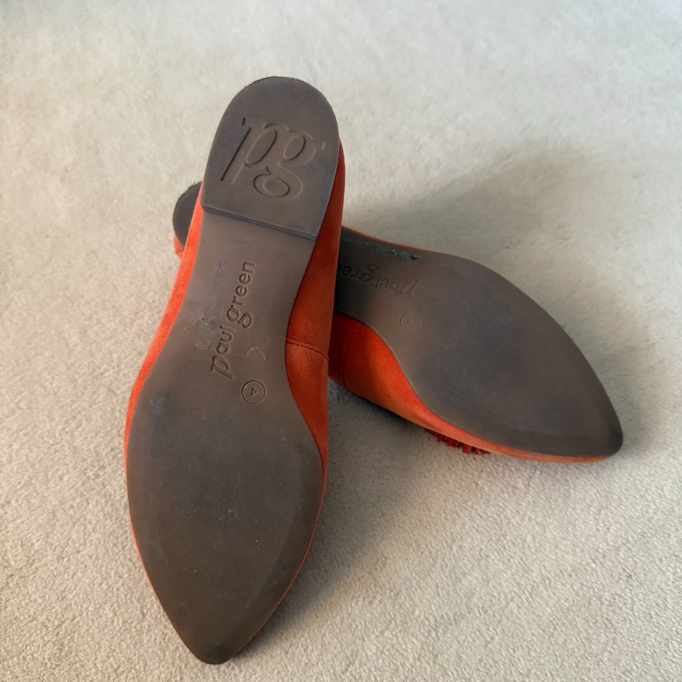 Paul Green Damenschuhe: Paul Green:, Slipper, Orange, Gr. 4/37 – Gebraucht aus Riedholz von han_fy6l 1