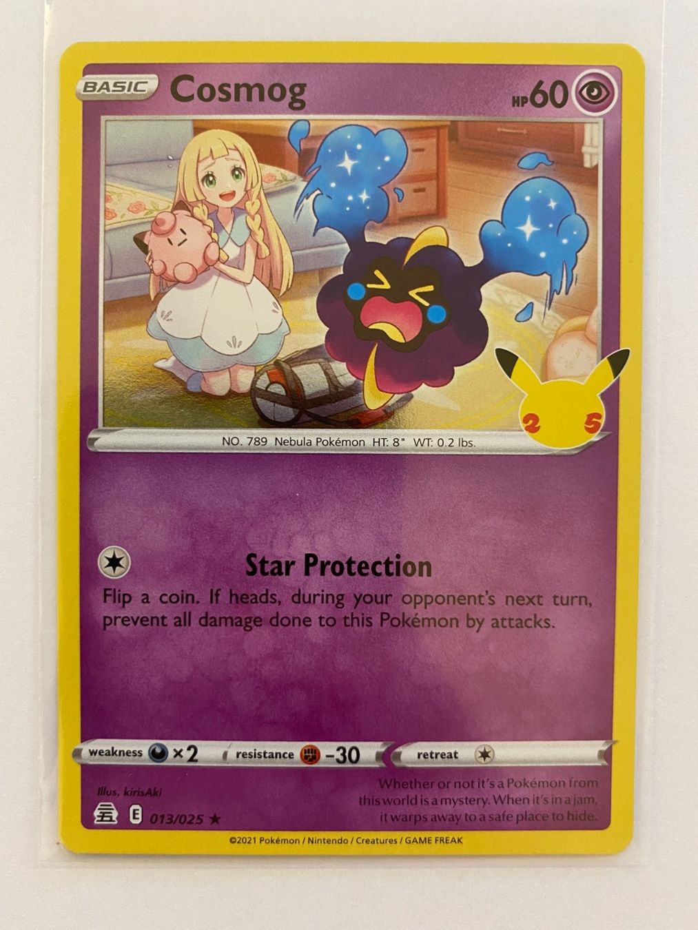Pokémon Carte collezionabili: Pokemon Cosmog 013/025 Celebrations EN – Nuovo (secondo la descrizione) da Weingarten-Kalthäusern venduto da McGmavlo