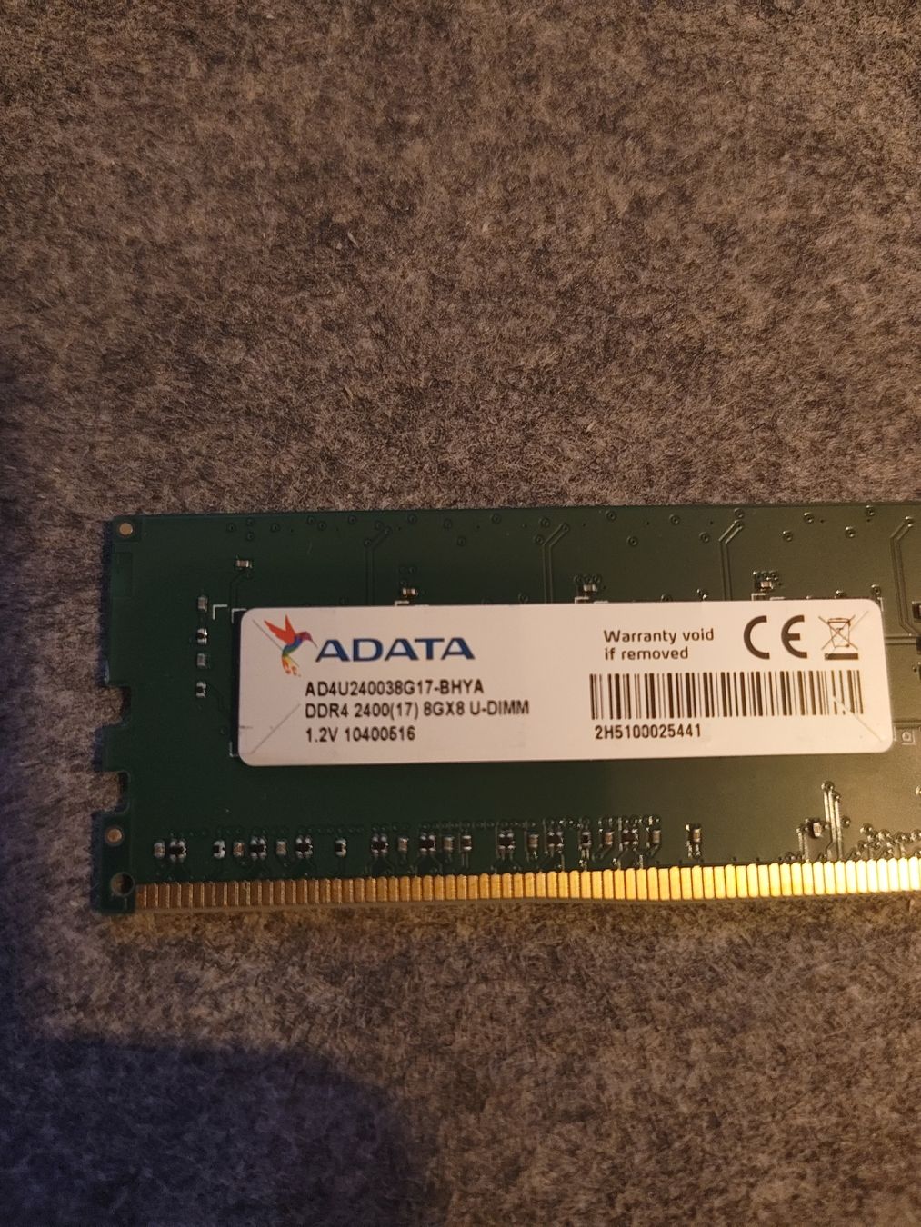 Memoria / RAM: Barrette RAM ADATA DDR4 2400MHz 2x8GB U-DIMM – Usato da Ballens venduto da bes_6pys 1