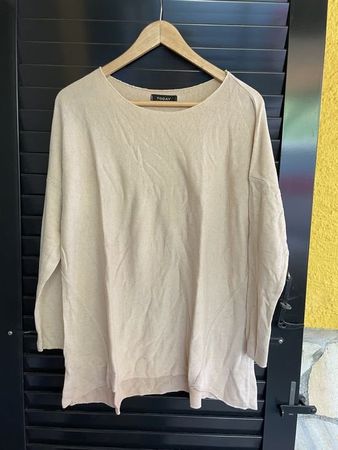 Damen Sweatshirt L beige (3/4 Armlänge)