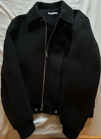 ZARA Bomberjacke / Harrington-Style – Schwarz – Gr. L