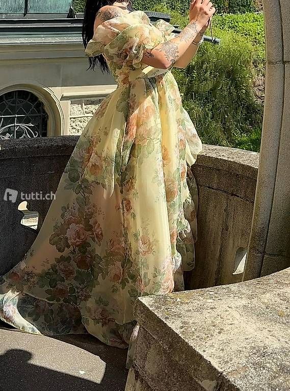 Vestiti: Damenkleid mit Rosen, Vintage, elegant – Nuovo e nell'imballaggio originale da Luzern venduto da Brokiland 3