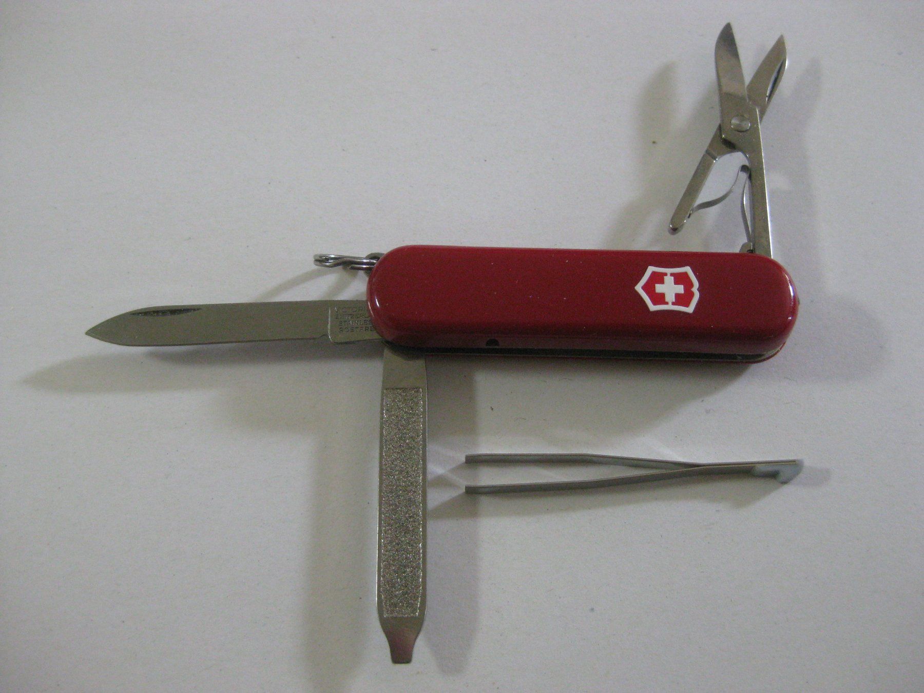 Victorinox Coltelli tascabile: VICTORINOX Sackmesser Klein Rot / 4 Teile – Usato da Münchenbuchsee venduto da neuwertig-gespart 3