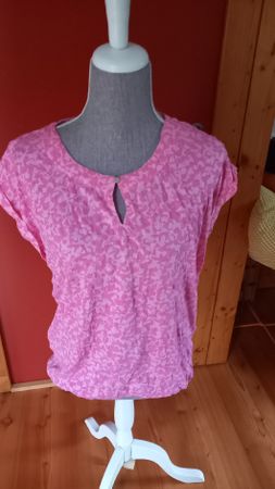 Damen T-Shirt Pink Grösse S (eher grösser) mit Muster