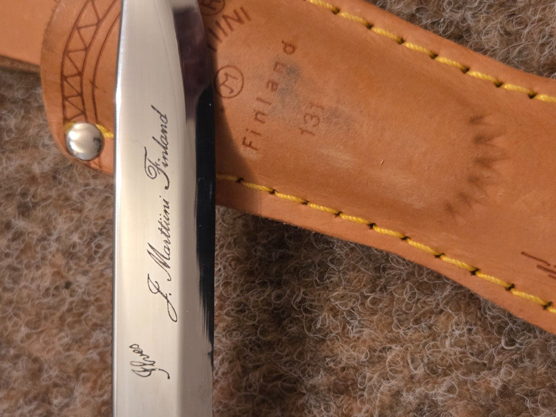 Marttiini Accessori: J.MARTTIINI Messer mit Scheide Finland Holzgriff – Usato da Niederlenz venduto da Moki123 3