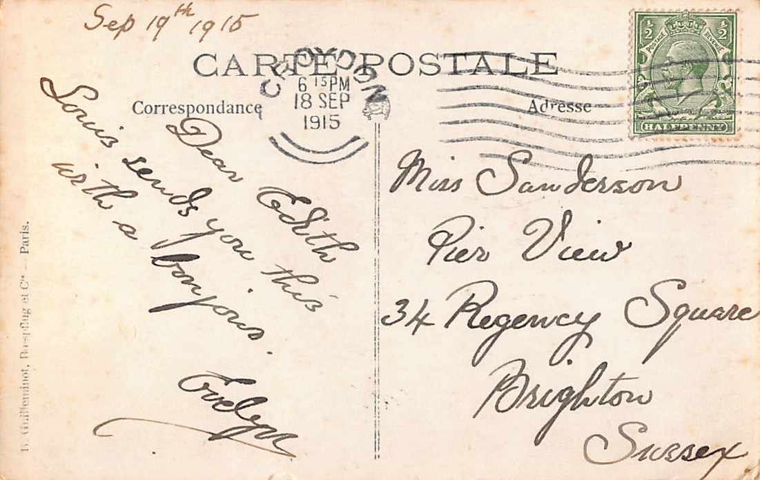 Cartoline postali: alte Ansichtskarte BRITSH Military 1915 – Usato da Winterthur venduto da SchatzchischtliWinti 1
