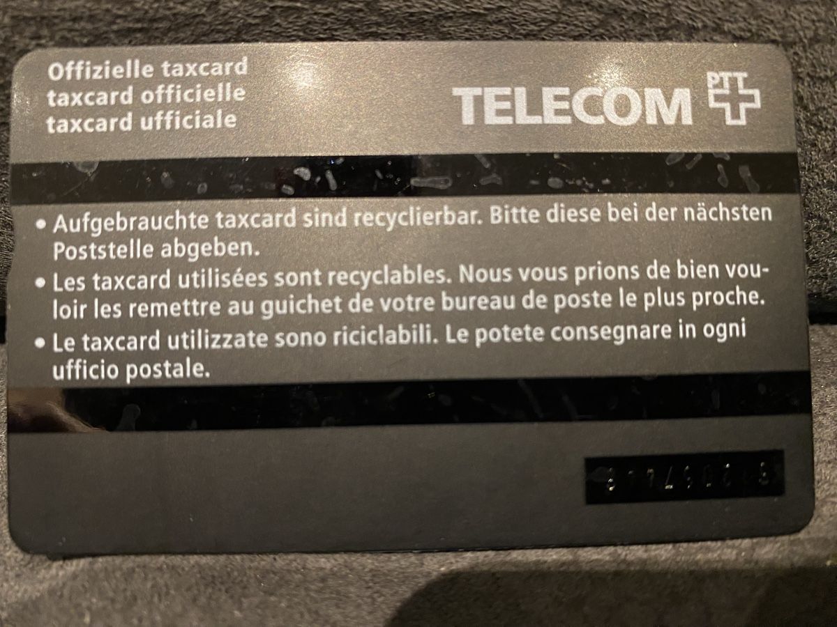 Schede telefoniche: Taxcard 512D – Usato da Lausanne venduto da babacard10 1
