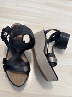 Gr.39 schöne Leder Keil-Sandaletten von APEPAZZA