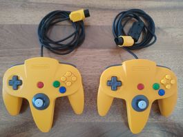 Paire de Manettes Jaunes - Nintendo 64