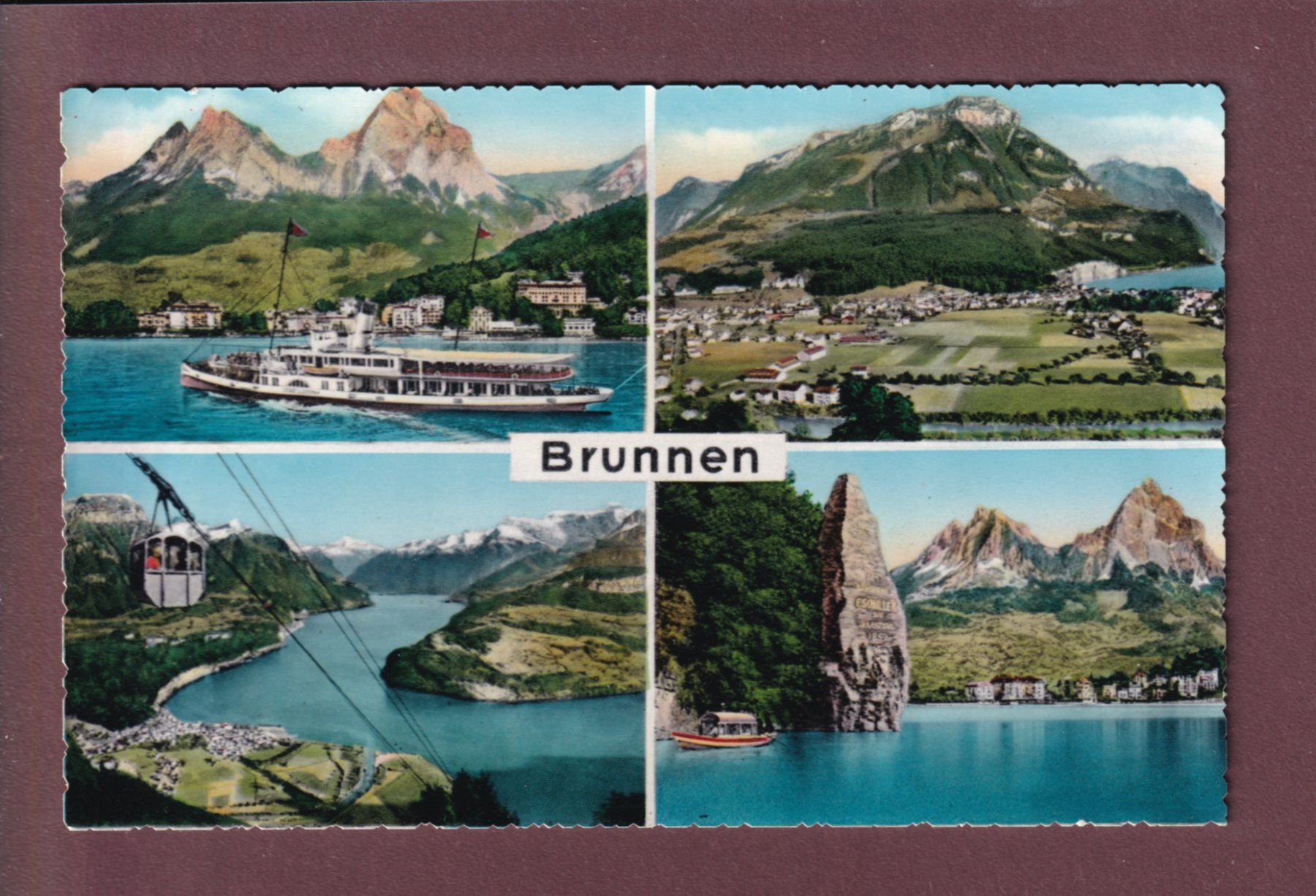 Cartes postales: BRUNNEN - 4 Bilder – D'occasion à Pully par nicecards