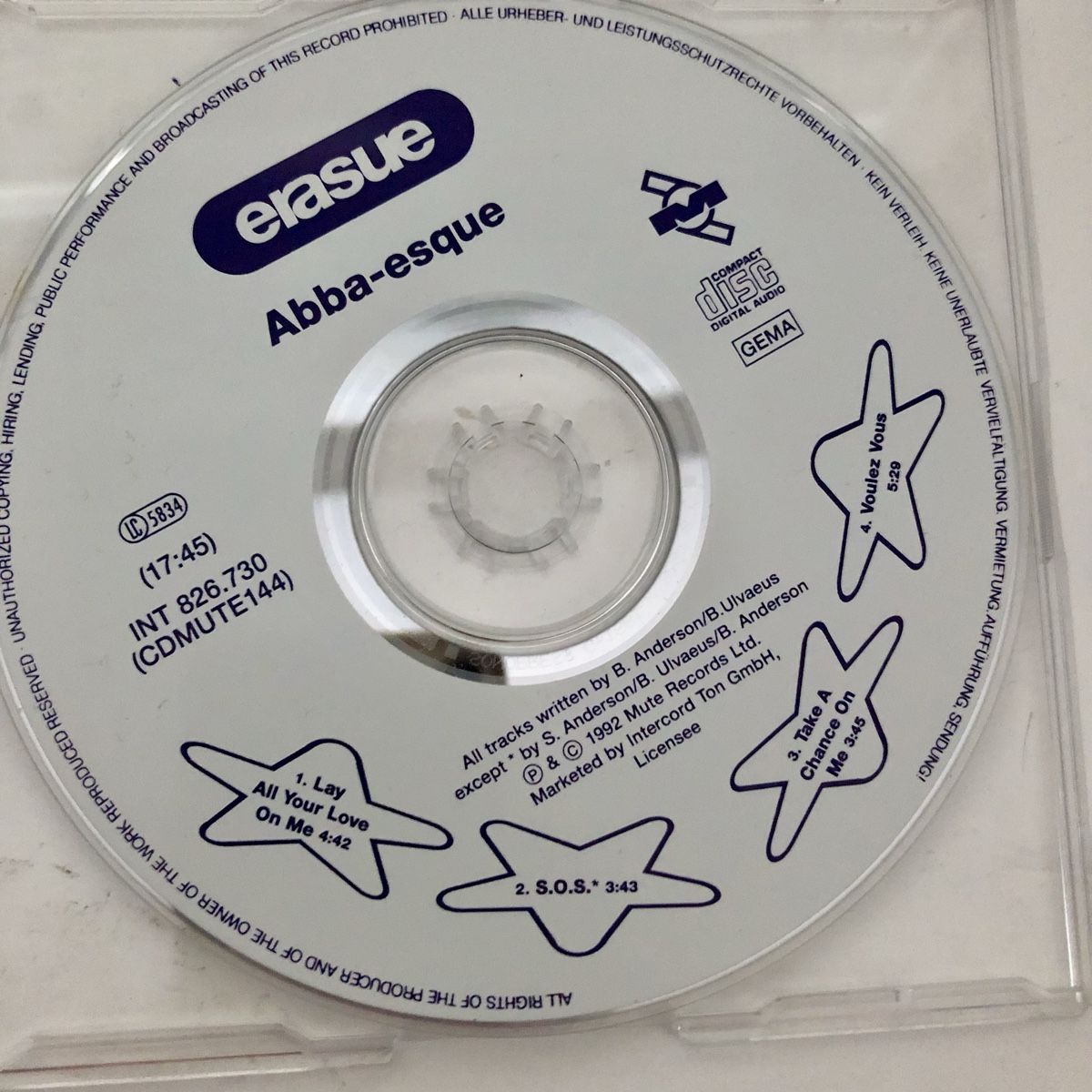 CDs: Erasure ABBA esque CD – Gebraucht aus Wettingen von ABBA-Retro 1