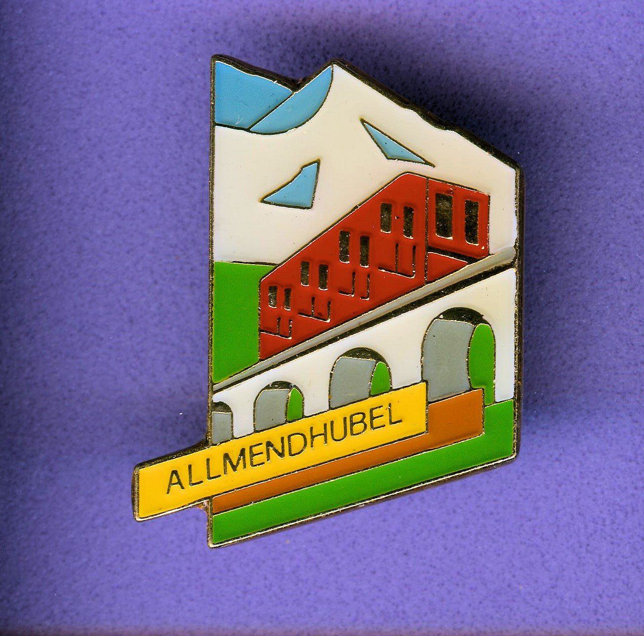 Placchette & Badge: ALLMENDHUBEL BAHN – Usato da Winterthur venduto da Sammleroase