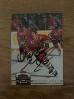 NHL Tradingcard persönlich signiert /Dirk Graham, Blackhawks
