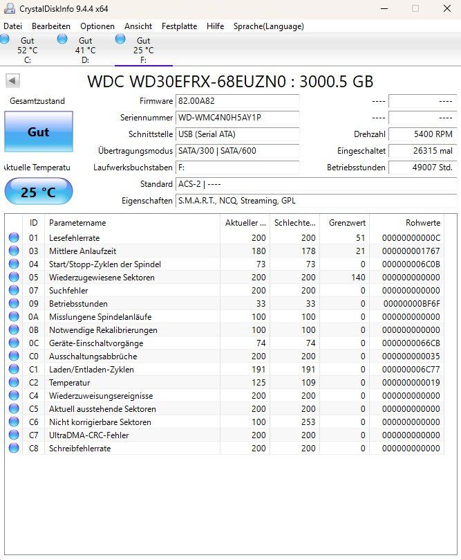 Western Digital Dischi rigidi: 3TB HDD WD Red NAS – Usato da Künten venduto da Thozogg 3