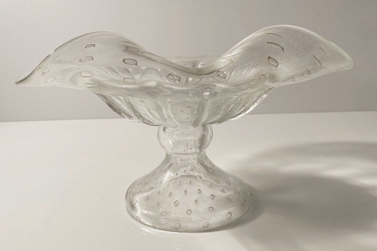 Murano Schalen: Murano Glas Schale mit 24 Karat Gold Einschlüssen – Gebraucht aus Ballwil von ClassicGallery