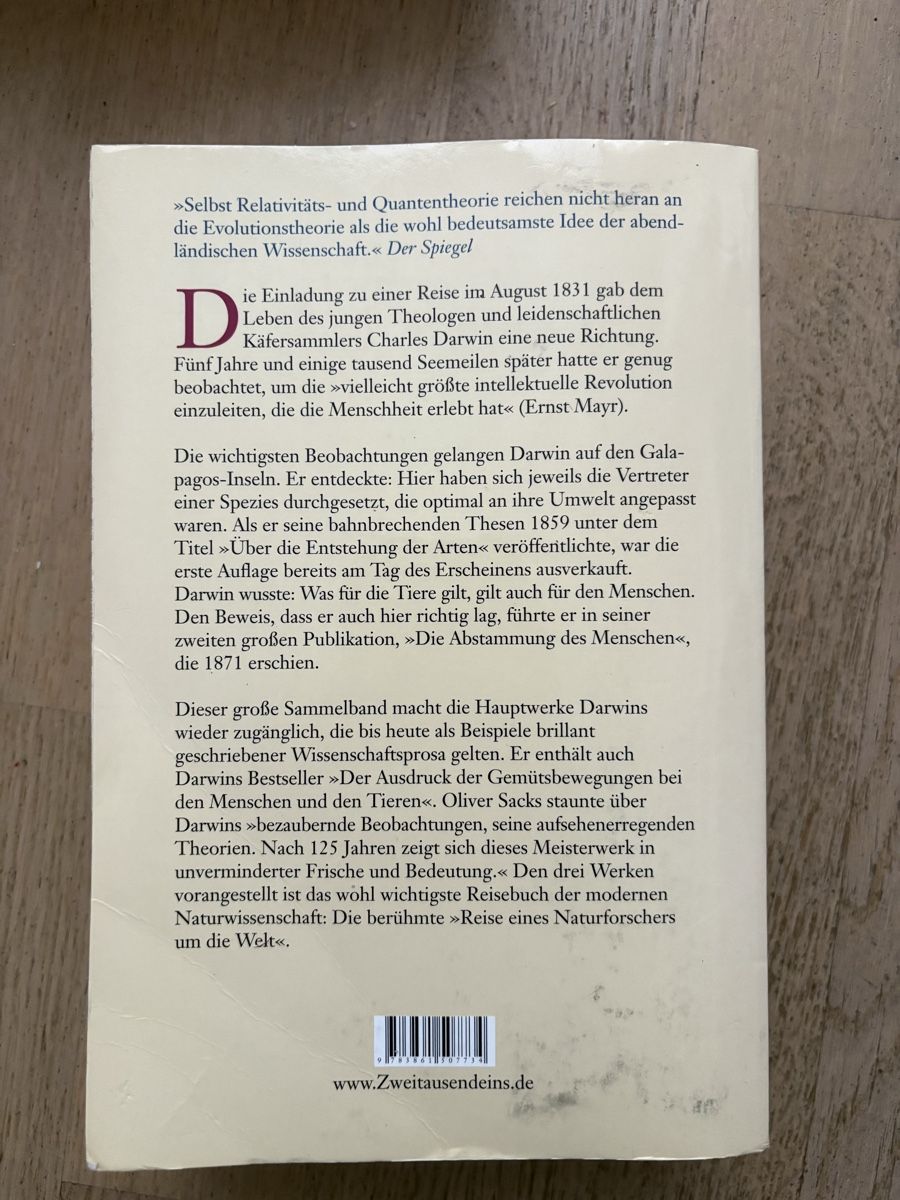 Livres: Charles Darwin Gesammelte Werke – D'occasion à Laufenburg par emi_fnw9 1