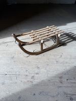 Vintage Davoser Holzschlitten