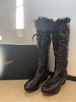 Nebuloni Stiefel Pelz gefüttert braun Gr. 40