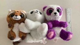 Lot de 3 peluches Ty Beanie Boos, comme neuf