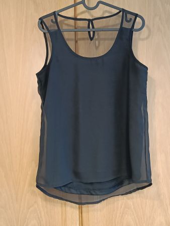 Schwarzes ärmelloses Top | Grösse 34 Only