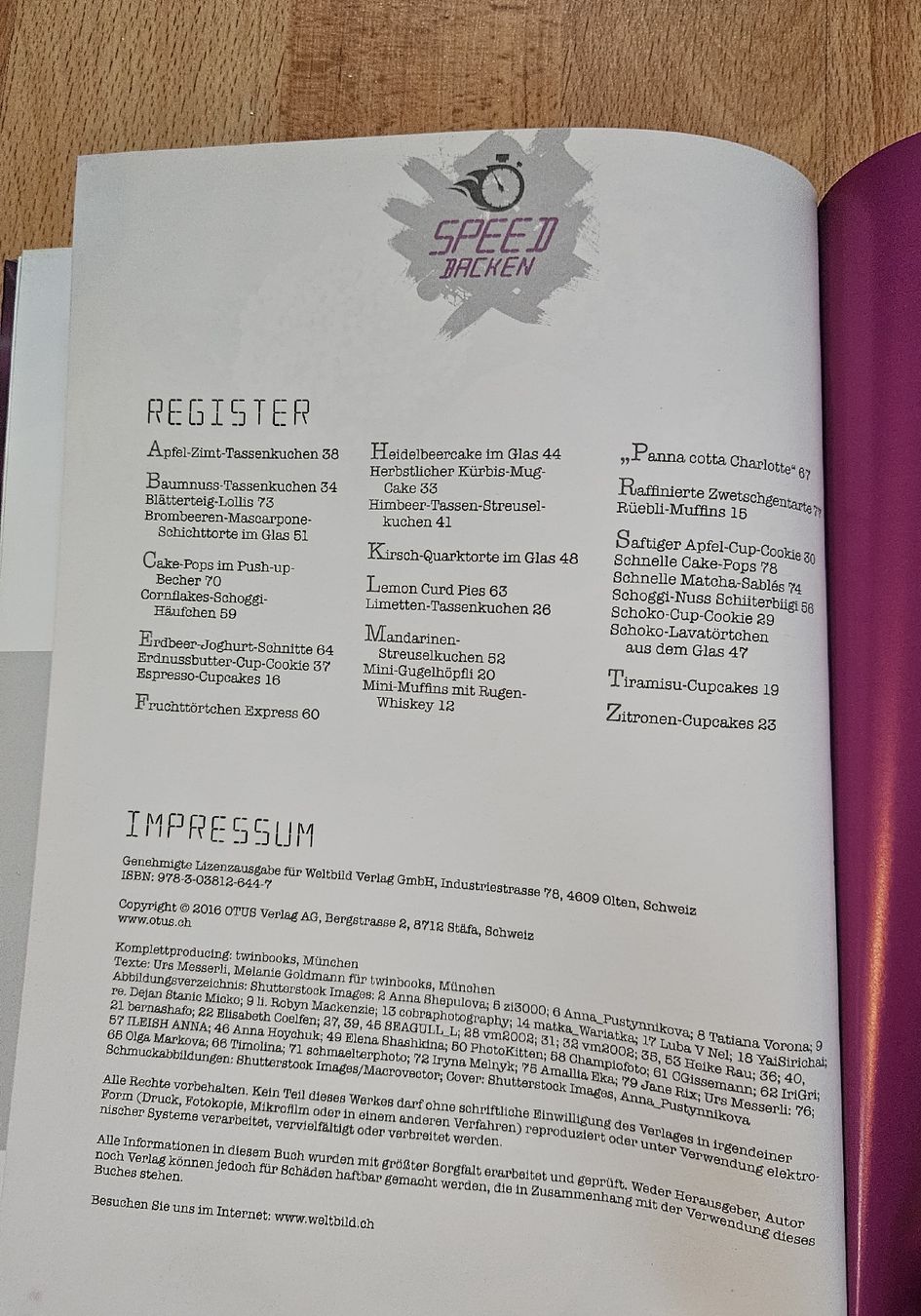 Libri: Backbuch: "Mug Cakes, Cup Cookies & Co.", Urs Messerli – Usato da Ebikon venduto da SecondChance_byM 5