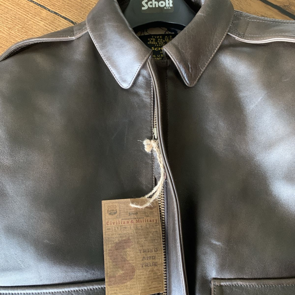 Schott Giacche: Schott NYC Leather Jacket A2 (L) – Nuovo e nell'imballaggio originale da Horw venduto da HerrTadellos 6