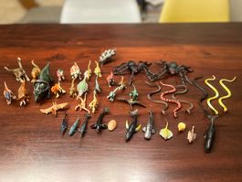 Tierfiguren Set Meeresbewohner, Schlangen, Spinnen, Dinos