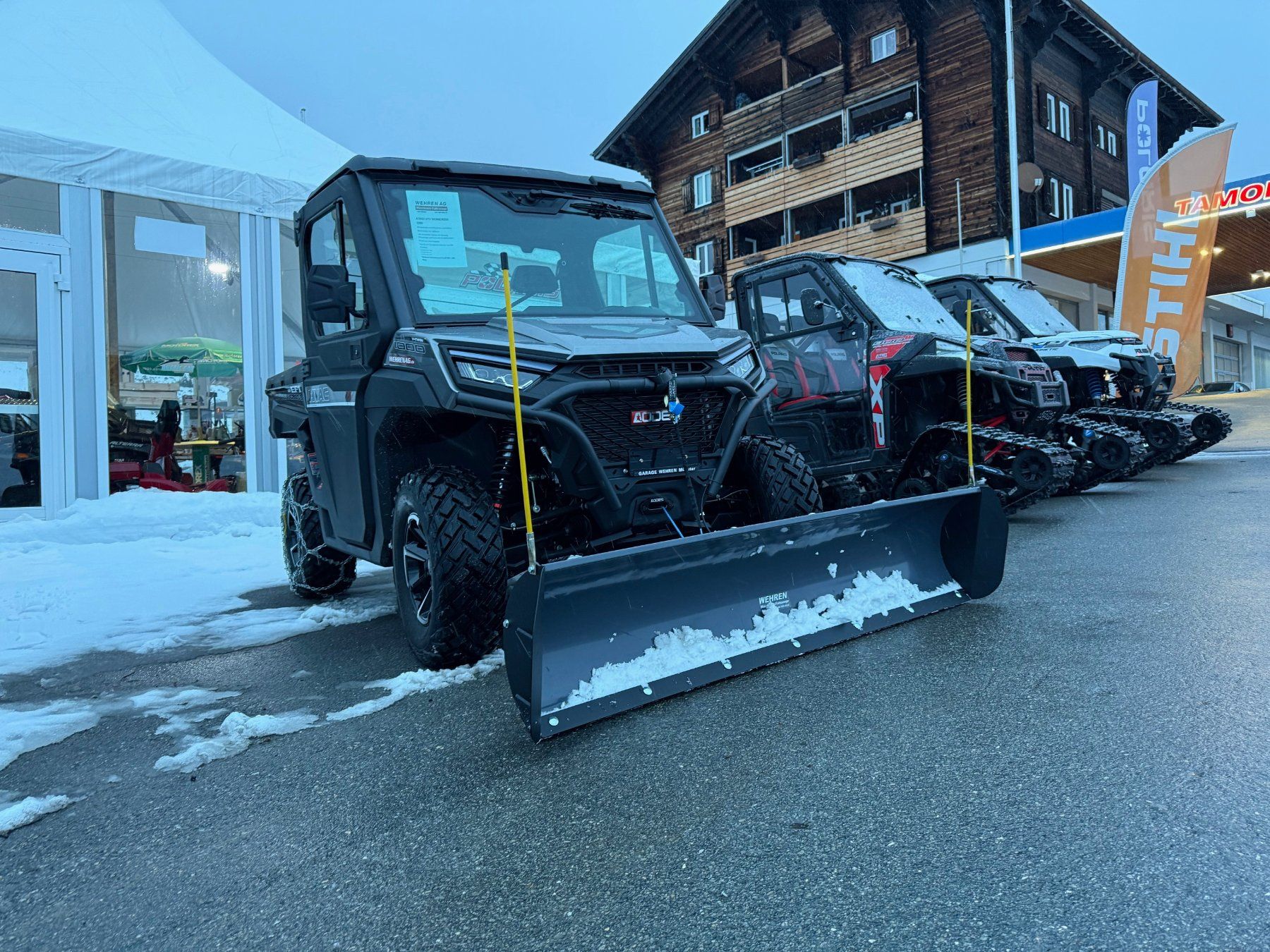 Veicoli commerciali: UTV Allrad Fahrzeug mit Schneepflug. – Nuovo e nell'imballaggio originale da Münster venduto da werage 1